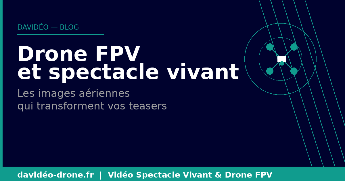 Drone FPV et spectacle vivant - teasers aériens pour compagnies - Davidéo