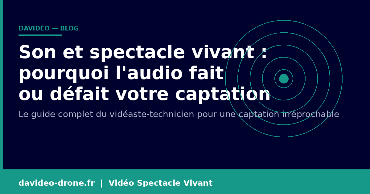 Son et captation spectacle vivant - Davidéo